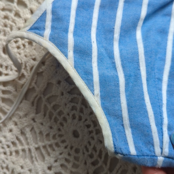 GAP | Blue & White Stripe Tie Strap Cotton Dress Size 6 - Picture 11 of 12